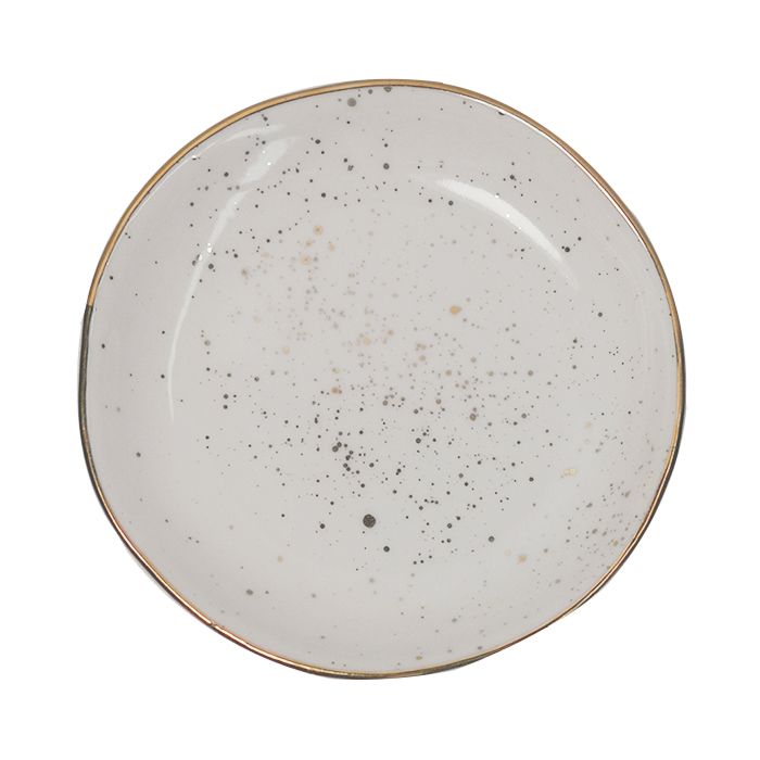 Handmade Ceramic Ring Dish Colored Dishes with Gold Spots