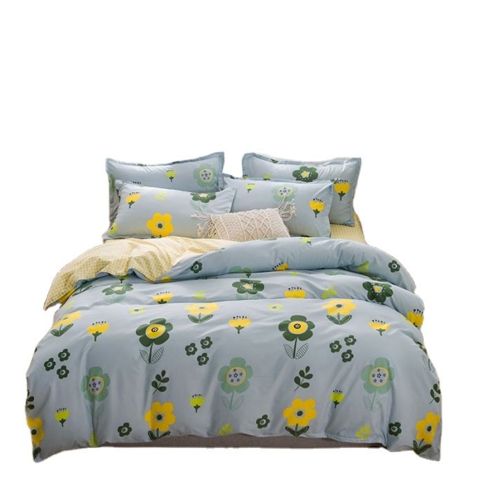 Print Polyester Four-Piece Bedding Set 161