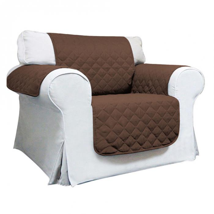Quilted Sofa Cover Washable Removable Recliner Couch Anti-Wear Slipcover Cushion Armchair Furniture Protector for Dogs Pets Kids