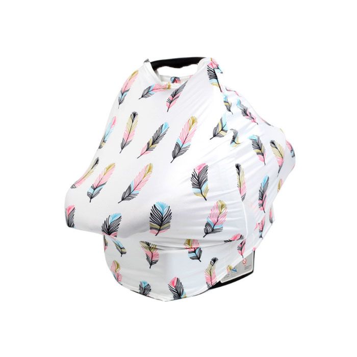 Stretchy Multi Use Baby Wrap Carriers Carseat Canopy Baby Car Seat Nursing Cover