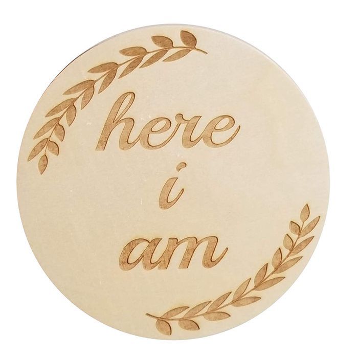14 Pieces Double Side Crave Wooden Baby and Pregnancy Announcement Monthly Milestone Cards