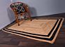 Designer Abstract Rectangle Jute Braided Reversible Carpet, Hand Woven Classic Rug| Various Sizes Available