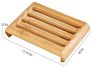 Durable Anti-Mildew Home Wood Bamboo Soap Dishes Holder