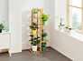 Multiple Indoor Outdoor 5 Tier 6 Potted Rack Shelf Planter Display Flower Pot Holder Bamboo Plant Stand