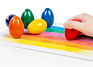 Palm Grip Crayons for Kids Non Toxic Paint Crayons Egg Washable Sticks Art Drawing for Children Paint Stationery