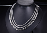 America Jewelry High Polished Stainless Steel Charm Chain Necklace for Women Men Rosary Gold Necklace Men