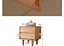 Bedroom Furniture Wooden Bedside Table Modern Solid Wood Nightstand Ash Wood Bedside Cabinet