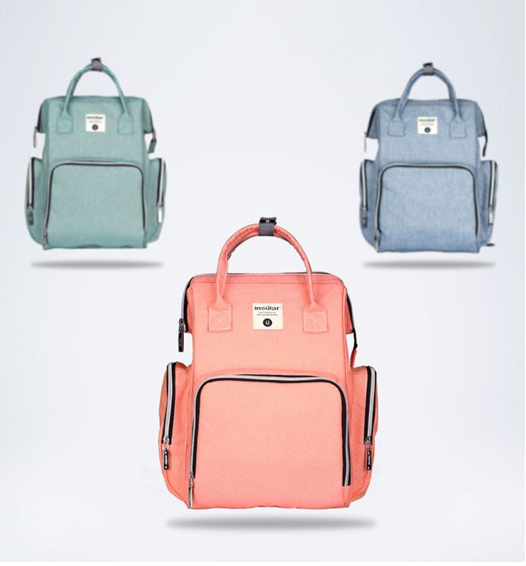 Insular Nappy Backpack Waterproof Mummy Baby Diaper Bag Set Mummy Travel