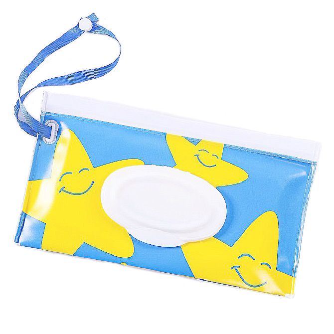 Stock Plastic Easy Open Travel Wet Wipe Pouch