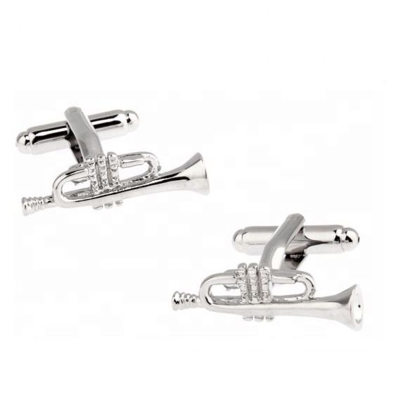 Musical Instruments Cufflinks Metal Trumpet Cufflink
