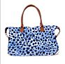 E291 Women Travel Canvas Buffalo Monogrammed Large Capacity Handbag Overnight Plaid Weekender Bags