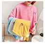 2021Luxury Plain Cotton Customized Striped T Shirts Dog Clothes for Pet and Owners Clothing