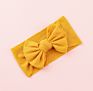 Organic Cotton Bow Knot Knitted Ribbed Baby Headband for Babies