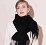 Letter Blanket Thick Warm Scarves Imitated Cashmere Ladies Simple Scarfs For