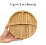 Bpa Free Baby Silicone Suction Baby Wooden Plate Set