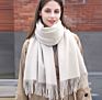 Letter Blanket Thick Warm Scarves Imitated Cashmere Ladies Simple Scarfs For