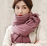 Letter Blanket Thick Warm Scarves Imitated Cashmere Ladies Simple Scarfs For