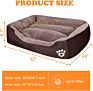 All Weather Dual Use Double Sided Pet Beds Accessories Orthopedic Bone Breathable Dog Sofa Bed Dog Nest Large Rectangle Pet Bed