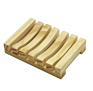 Bathroom Natural Portable Bamboo Wooden Soap Dish with Eco Friendly