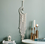 Dream Catcher Bohemian Moon Star Handmade Macrame Cotton Woven Wall Hanging Boho Decor Dream Catcher for Home