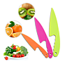 Kid Plastic Kitchen Knife Children's Safe Cooking Chef Nylon Knives Kids Kitchen Knife Set