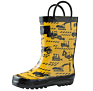 Kids Waterproof Rubber Rain Boots for Girls and Boys Toddlers with Fun Prints and Easy on Handles