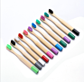 Eco Friendly Bamboo Colourful Toothbrush for Hotel and Home Use Adults and Child Soft Set Baboo Toothbrush