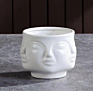 Nordic Style Potted Face Ceramic Flowerpot Creative Home Multi Meat Basin Decoration Storage Tank
