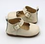 Reasonable Price Anti-Slip Cow Leather Cream Baby Infant Leather Mary Jane Toddler Shoes