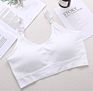 Thread Design Bra with Nipple Cover Adjustable Straps Seamless Bra with Removable Pads Push up Bra