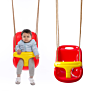 High Back Plastic Kids Swing Chair Playground Baby Garden Hanging Single Outdoor Swing Chairs