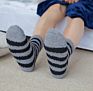 Plain Stripes Men Cozy Socks Warm Tube Floor Fluffy Sock Crew Home Socks Thick Indoor Sleeping Chaussette