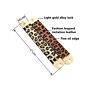 Small Quantity Accessories Luxury Light Gold Alloy Lock Leopard Print Iimitation Leather Bangle Bracelet