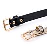 Snakeskin Printed Pu Leather Belt for Women Girl Snake Skin Print Jeans Waist Belt