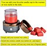 2 in 1 Fragrance Oil Warmer Electric Wax Warmer Candle Melt Burners for Spa and Aromatherapy Use