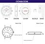 Customized Logo Classical Ultra Thin Minimalist Simple Design 40Mm 36Mm Rose Gold Case Black Leather Strap Mens Watch