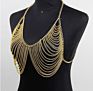 Design Gold Lacework Shape Back Body Chain Necklace