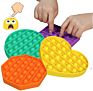 Rainbow Tie-Dye Silicone Sensory Autism Push Toys Game Last Fidget Toy