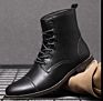 Autumn and Martin Boots Big Size Pointed Retro Leather Boots High Top British Casual Men's Shoes