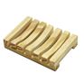 Bathroom Natural Portable Bamboo Wooden Soap Dish with Eco Friendly