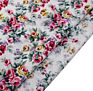 By the Meter Rose Flower Floral Printed Quilting Woven Poplin 100% Cotton Prints Fabric for Face Mask Dress Bags