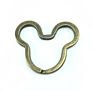 Customized Mickey Mouse Carabiner Key Split Ring Key Holder Keychain