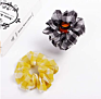 9 Pack Stripe Cotton Scrunchies Plaid Hair Elastics Scrunchies Gingham Checked Hair Bands Ties for Women