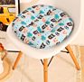 Home Decoration Design Printing round Linen Seat Cushion Office Sofa Cartoon Pillow