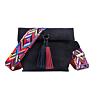 Style Vintage Tassels Small Square Handbag Frosted Casual Crossbody Bag