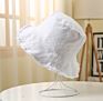 Washed Cotton Solid Color Blank Frayed Wide Brim Fringed Floppy Fisherman Bucket Hat