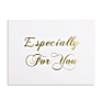 Exquisite Gilded Printed Greeting Christmas Cards Thank You Flower Greeting Card