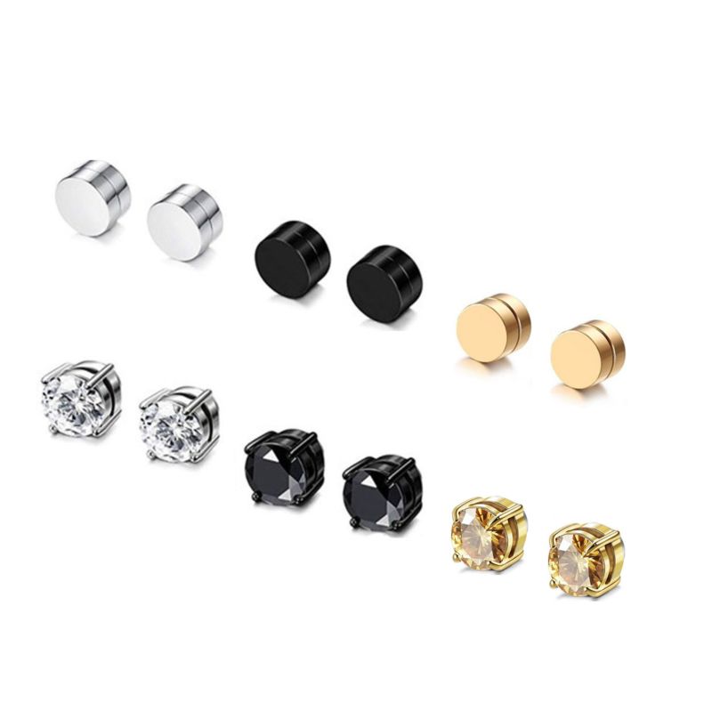 Sieyeay Fake Piercing Earrings Trend Minimalist Personalized Falsos Piercings Magnetic Earrings for Men Magnetic Earrings