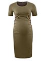 O Neck Knee Length Apparel Maternity Pregnant Nursing Dress