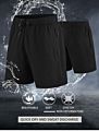 Black Training Sports Shorts Gym Wear Jogging Workout Shorts Mens